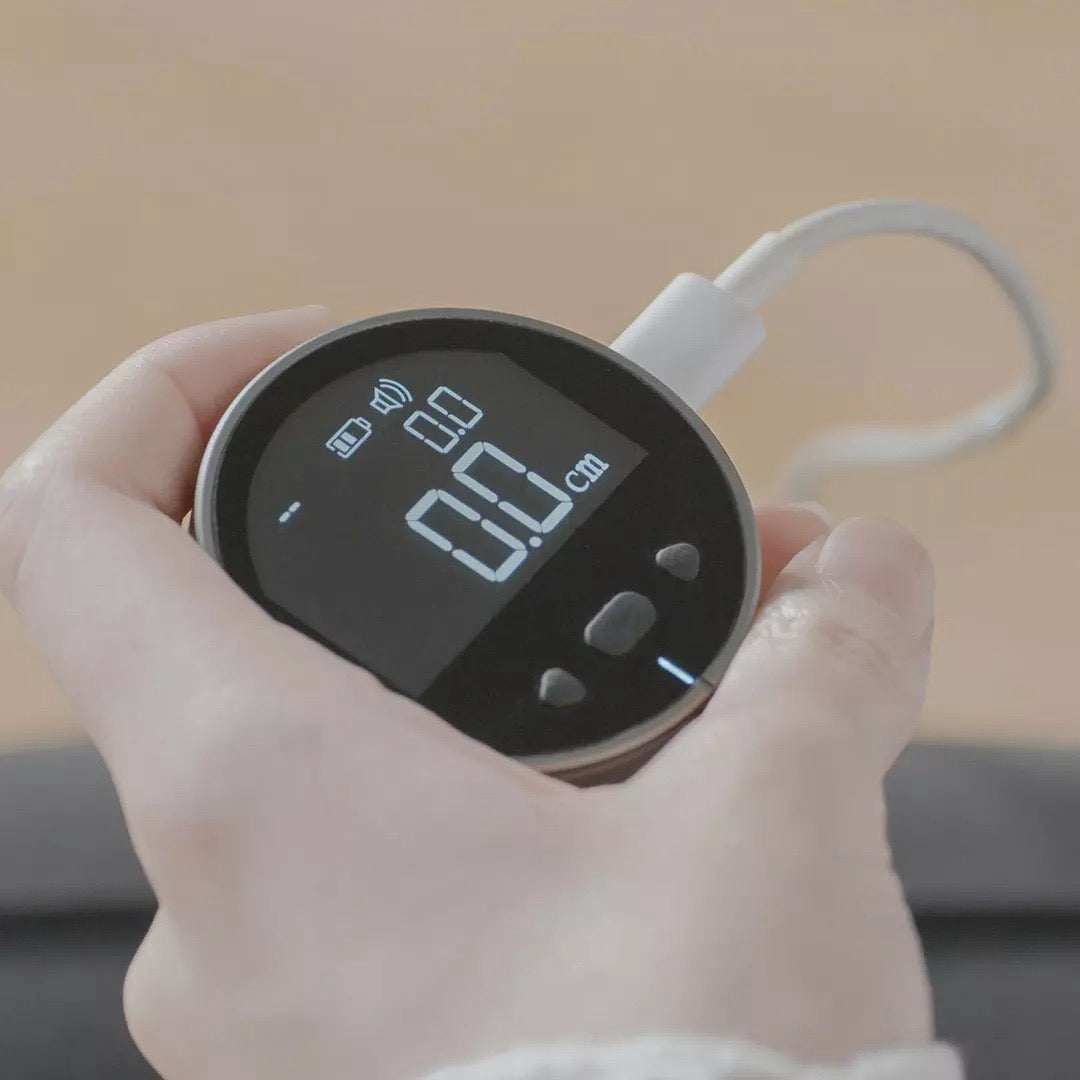 Medidor digital de distancia portátil 0-99m | Superficies Curvas y Blandas | Carga USB-C | AERFYND
